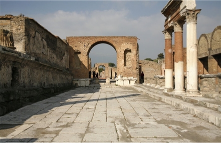 Entrance to forum, Pompeii